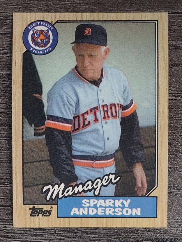 1987 Topps #218 Sparky Anderson MG