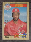 1987 Topps #598 Ozzie Smith AS