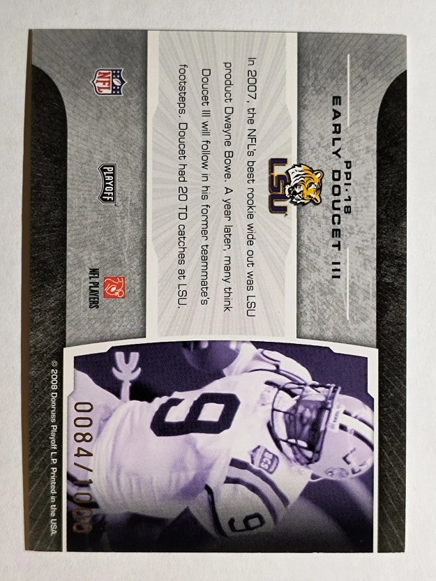 2008 Playoff Prestige Prestigious Picks Blue #18 Early Doucet
