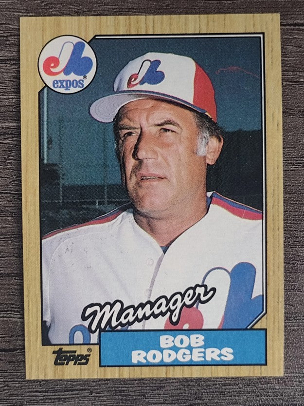 1987 Topps #293 Bob Rodgers MG
