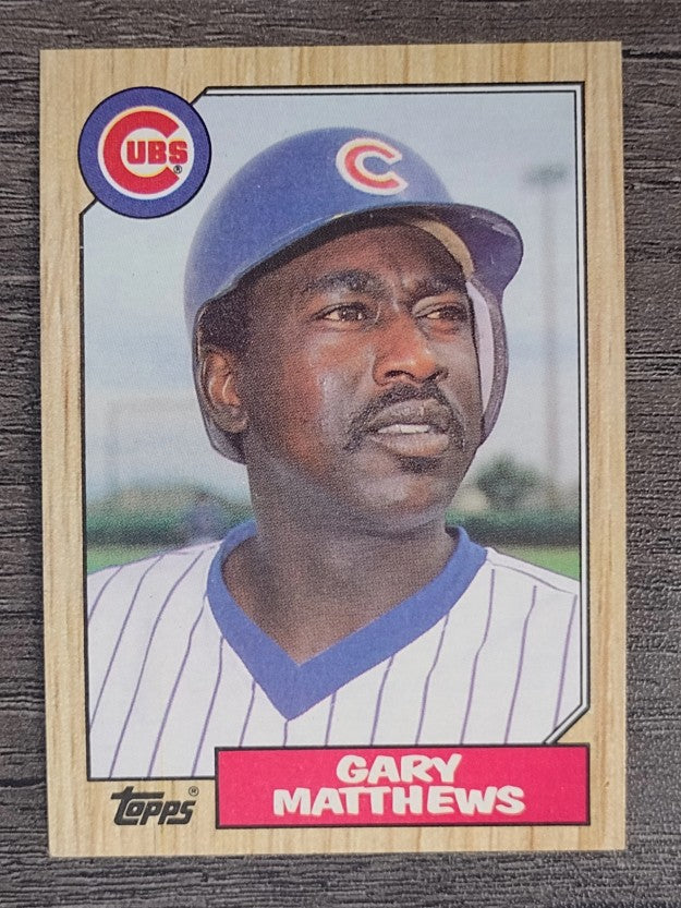 1987 Topps #390 Gary Matthews