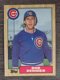 1987 Topps #715 Bob Dernier