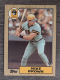 1987 Topps #341 Mike C. Brown