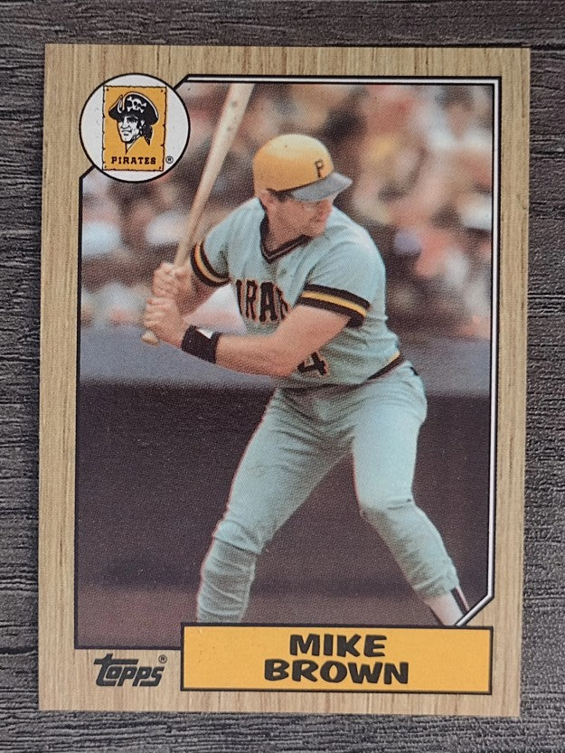 1987 Topps #341 Mike C. Brown