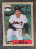 1987 Topps #389 Jeff D. Robinson