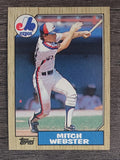 1987 Topps #442 Mitch Webster