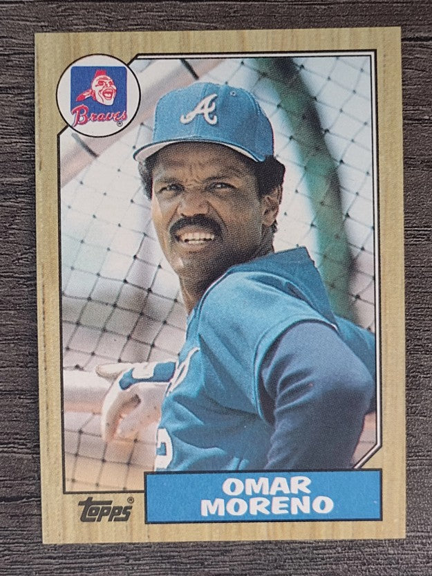 1987 Topps #214 Omar Moreno