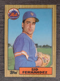1987 Topps #570 Sid Fernandez