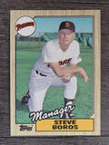 1987 Topps #143 Steve Boros MG