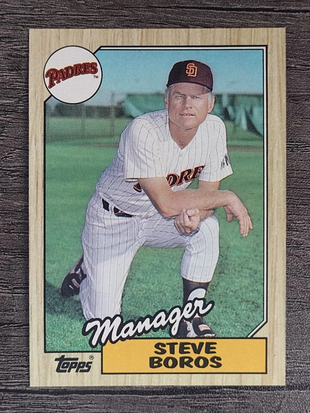 1987 Topps #143 Steve Boros MG