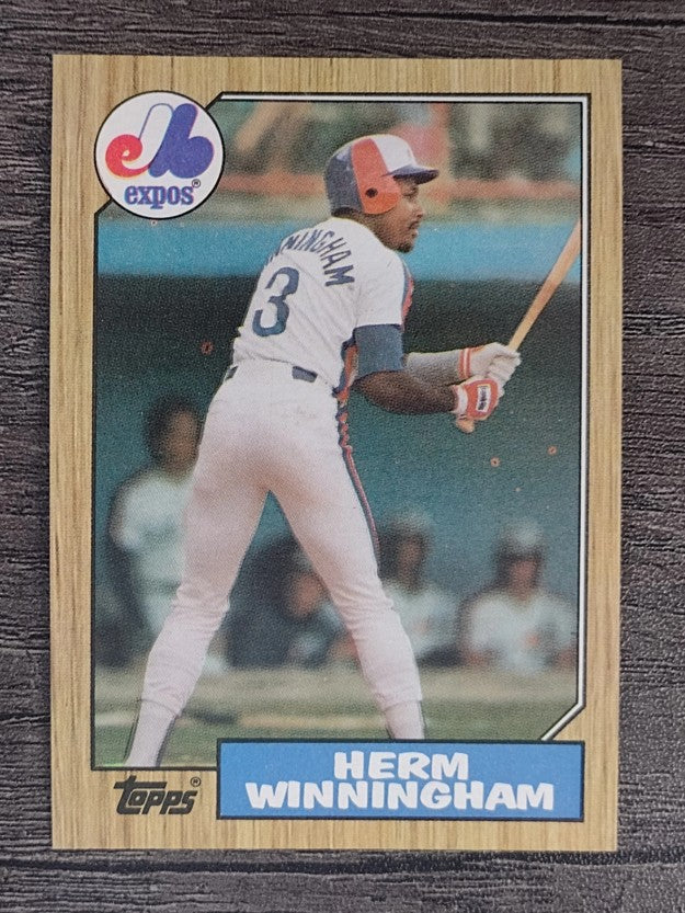 1987 Topps #141 Herm Winningham