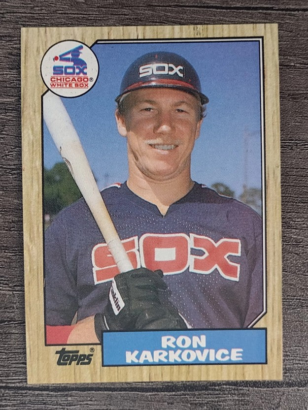1987 Topps #491 Ron Karkovice RC