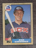 1987 Topps #491 Ron Karkovice RC