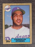 1987 Topps #292 Franklin Stubbs