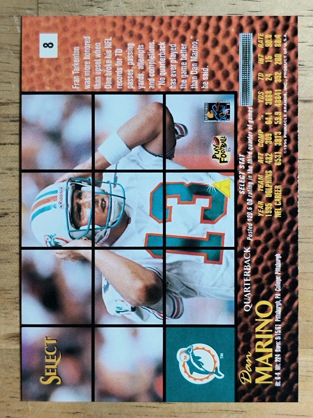 1996 Select #8 Dan Marino