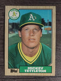 1987 Topps #649 Mickey Tettleton