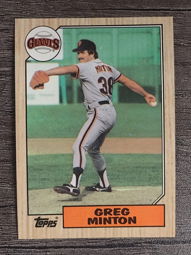 1987 Topps #724 Greg Minton