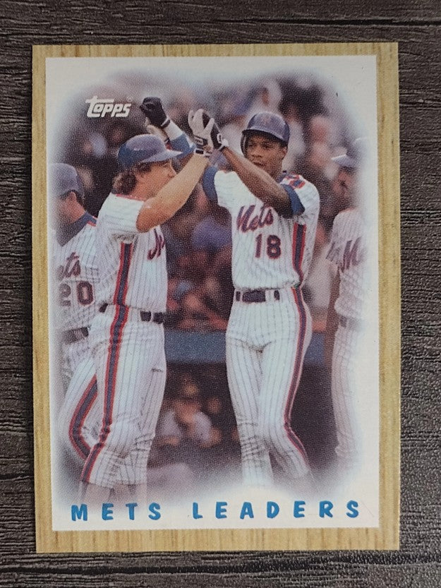 1987 Topps #331 Mets TL/Gary Carter/Darryl Strawberry