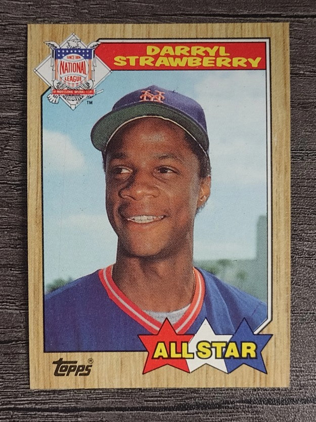 1987 Topps #601 Darryl Strawberry AS