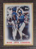 1987 Topps #106 Blue Jays Team/George Bell/Jesse Barfield