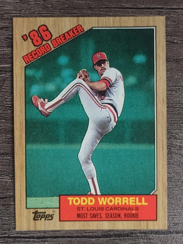 1987 Topps #7 Todd Worrell RB