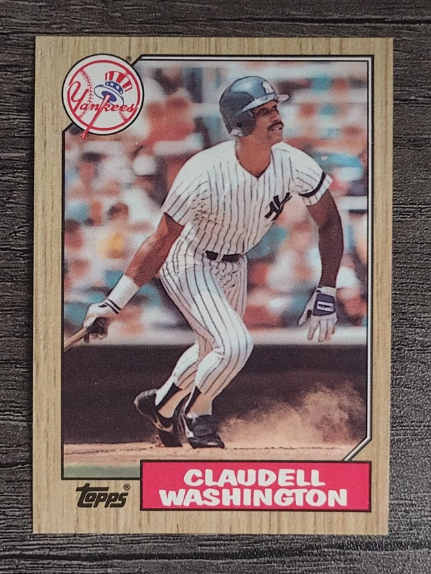 1987 Topps #15 Claudell Washington