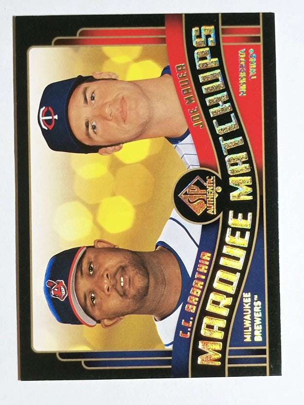 2008 SP Authentic Marquee Matchups #MM43 C.C. Sabathia/Joe Mauer
