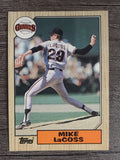 1987 Topps #151 Mike LaCoss