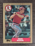1987 Topps #721 Tom Herr