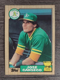 1987 Topps #620 Jose Canseco