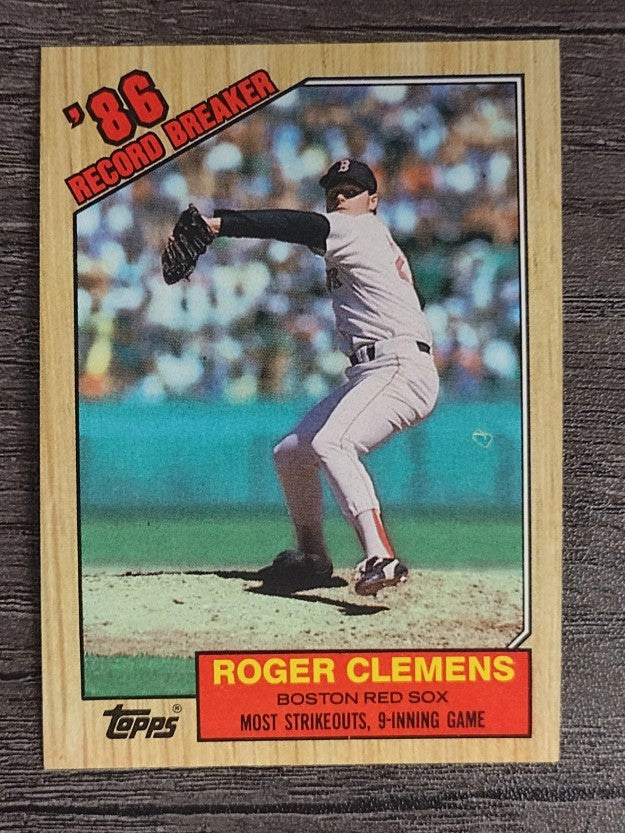 1987 Topps #1 Roger Clemens RB