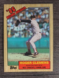 1987 Topps #1 Roger Clemens RB