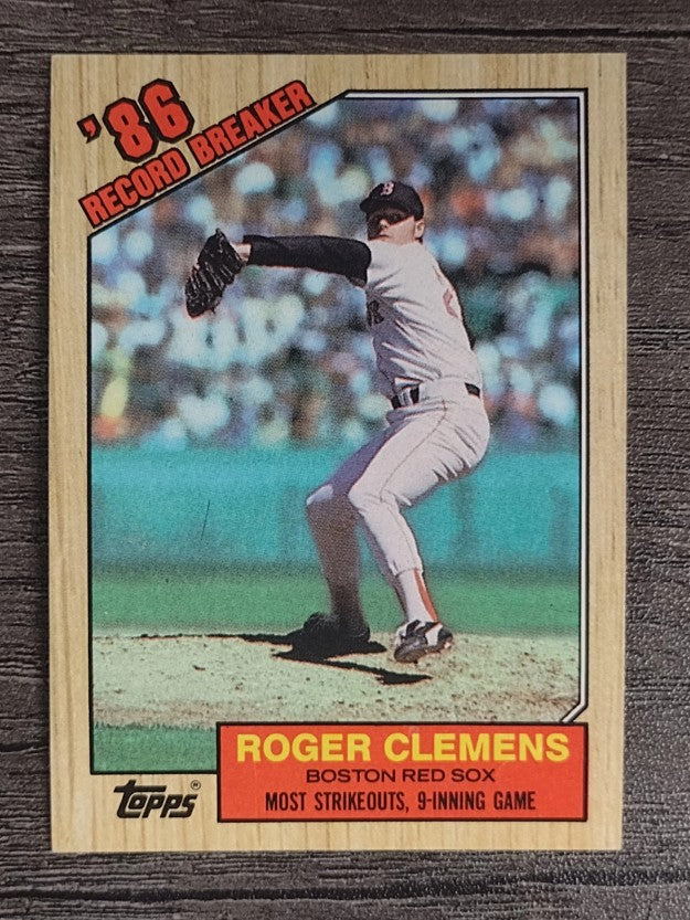 1987 Topps #1 Roger Clemens RB