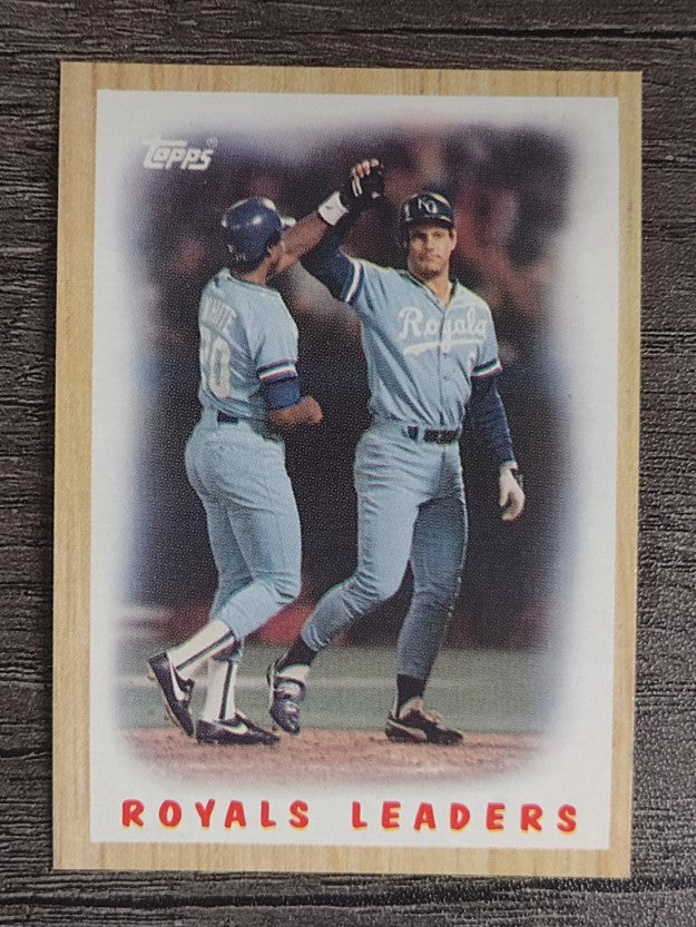 1987 Topps #256 Royals TL/George Brett