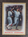 1987 Topps #256 Royals TL/George Brett