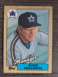 1987 Topps #418 Dick Williams MG
