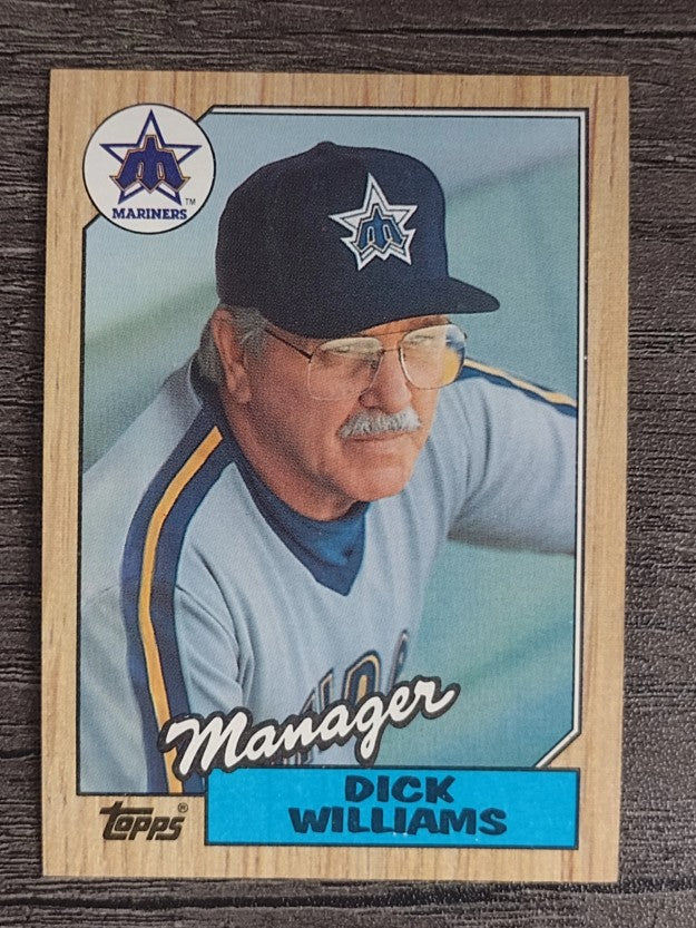 1987 Topps #418 Dick Williams MG