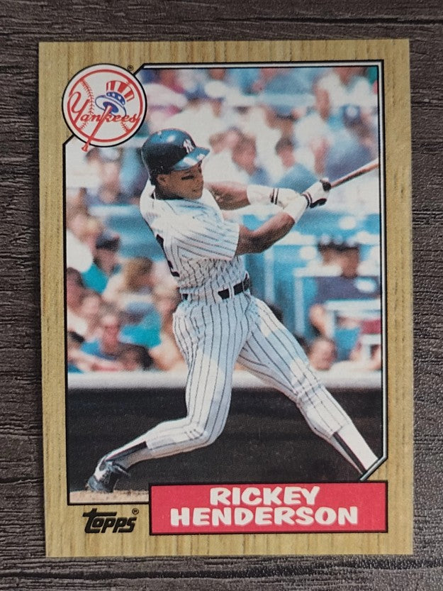 1987 Topps #735 Rickey Henderson