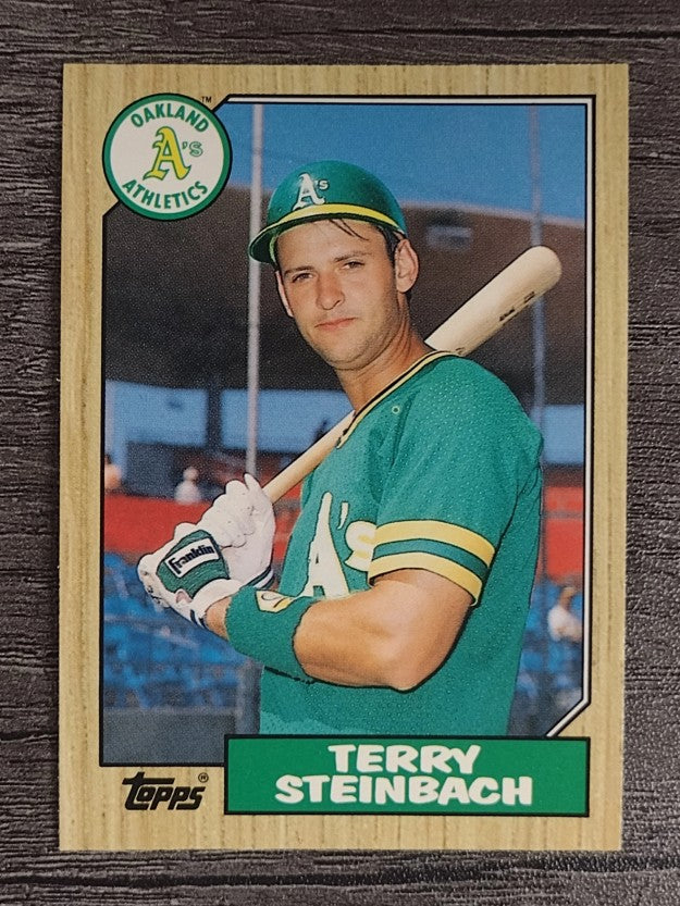 1987 Topps Traded #117T Terry Steinbach XRC