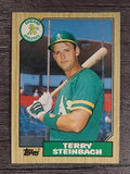1987 Topps Traded #117T Terry Steinbach XRC