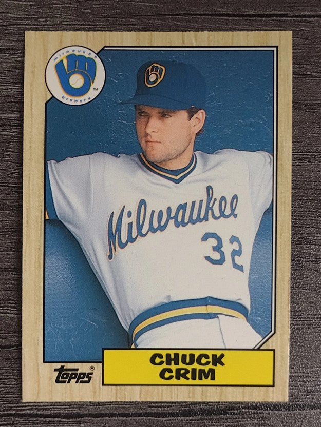 1987 Topps Traded #25T Chuck Crim