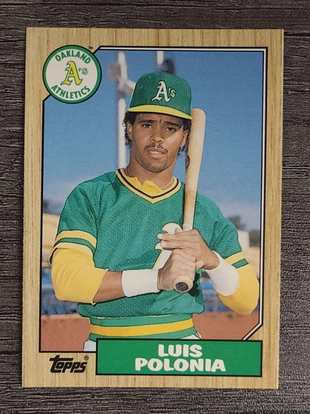 1987 Topps Traded #96T Luis Polonia XRC