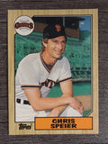1987 Topps Traded #115T Chris Speier
