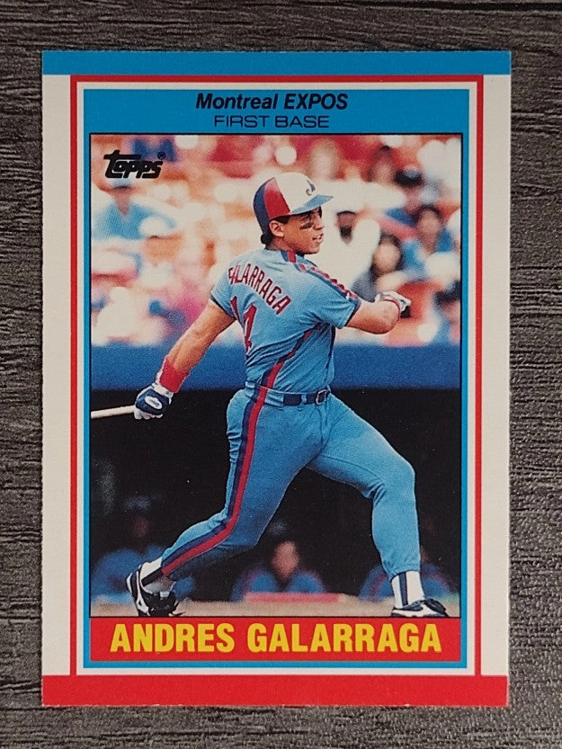 1989 Topps UK Minis #28 Andres Galarraga