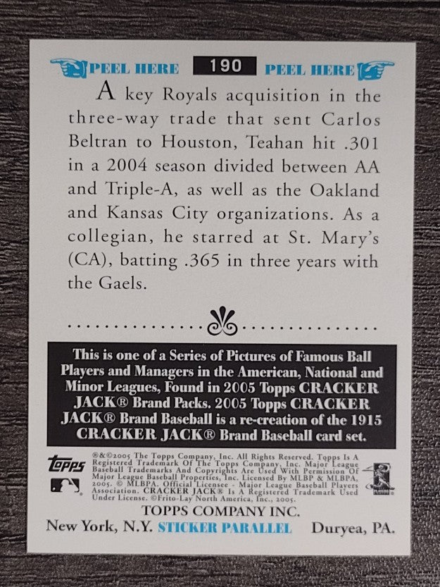 2005 Topps Cracker Jack Mini Stickers #190 Mark Teahen