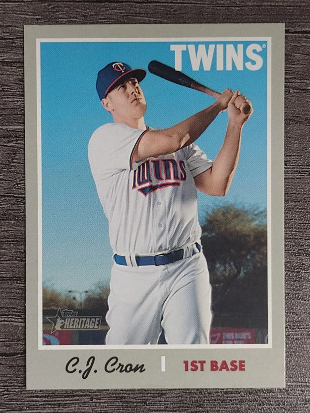2019 Topps Heritage #204 C.J. Cron