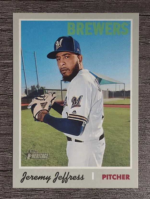 2019 Topps Heritage #249 Jeremy Jeffress