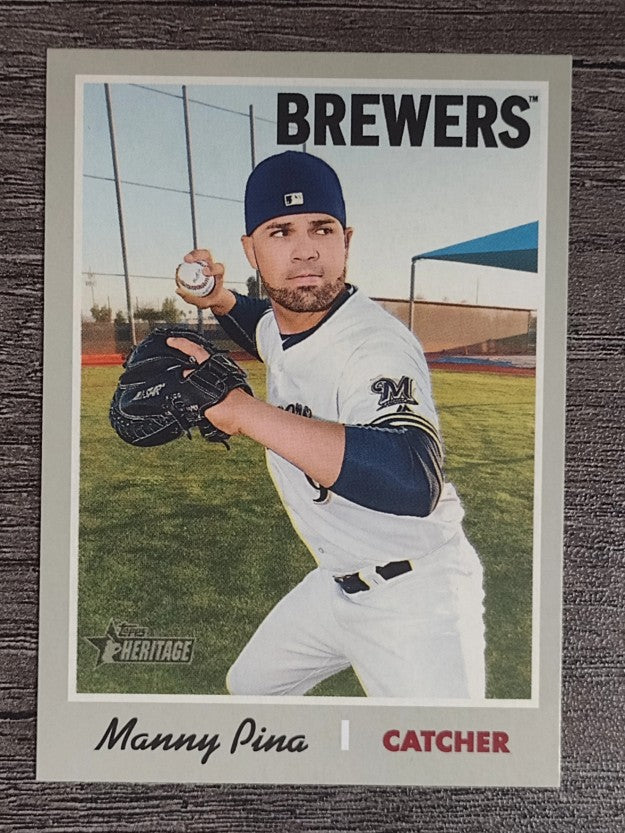 2019 Topps Heritage #333 Manny Pina