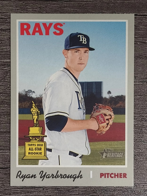 2019 Topps Heritage #181 Ryan Yarbrough