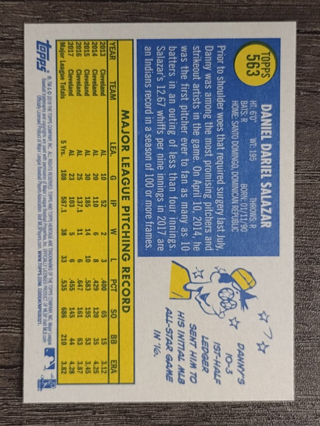 2019 Topps Heritage #563 Danny Salazar